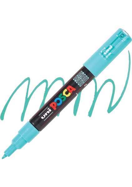 ball Posca 0.7 Su Bazlı Boyama Markörü Su Yeşili - (Uni-Pc-1m ) (N)