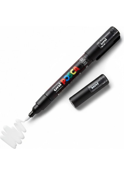 ball Posca 0.7 Su Bazlı Boyama Markörü Siyah- (Uni-Pc-1m ) (N)