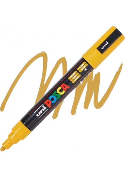 ball Posca (1.8-2.5) Su Bazlı Boyama Markörü Okra ( N ) (Uni-Pc-5m)