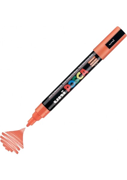 ball Posca (1.8-2.5) Su Bazlı Boyama Markörü Turuncu ( N ) (Uni-Pc-5m)