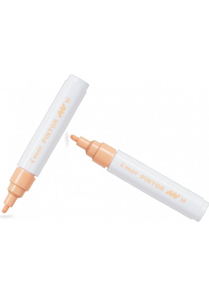 Pılot Pintor (M) Yuvarlak Uç Pastel Turuncu ( Iki Adet )