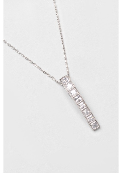 Orelia 18 Ayar Beyaz Altın Kaplama 42 cm Gümüş Kolye indirimleri