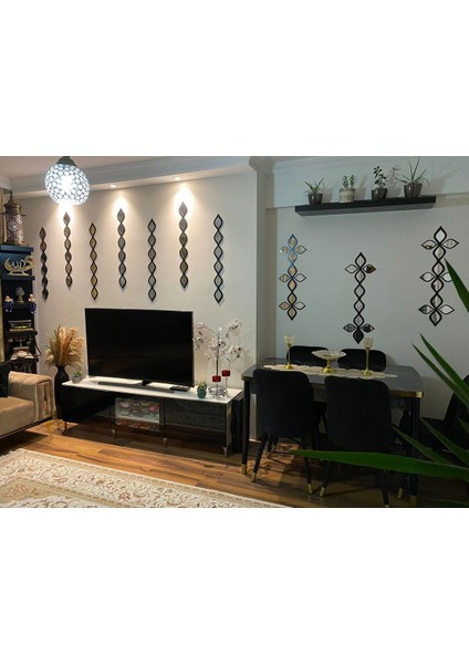 Su Damlası Dekoratif Ayna Siyah Tekli fiyatları