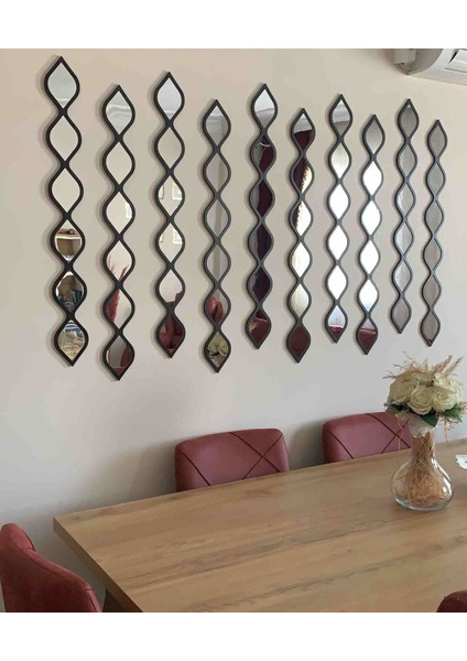 Su Damlası Dekoratif Ayna Siyah Tekli fırsatları