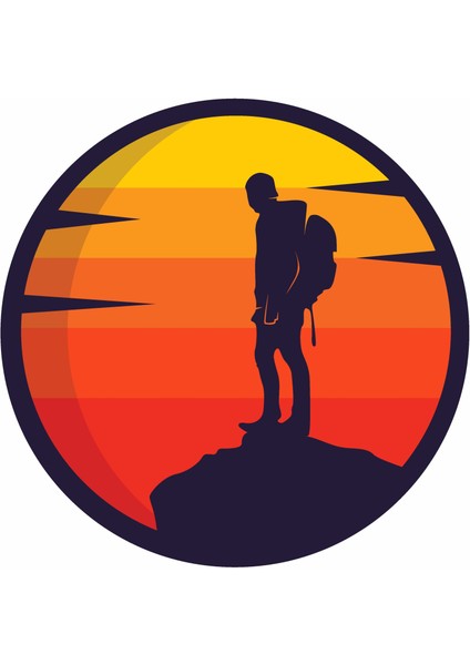 Dağ Dağcı Sticker, Araba Oto Motosiklet Karavan Sticker 02132