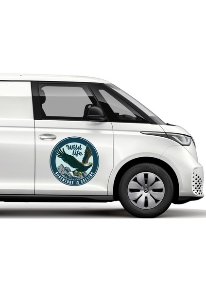 Vahşi Hayat Kartal Sticker, Wild Life Off Road Adventure 4x4 Sticker, Araba Oto Motosiklet Karavansticker 02022 modelleri