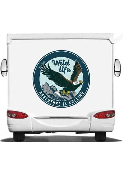 Vahşi Hayat Kartal Sticker, Wild Life Off Road Adventure 4x4 Sticker, Araba Oto Motosiklet Karavansticker 02022 indirimleri