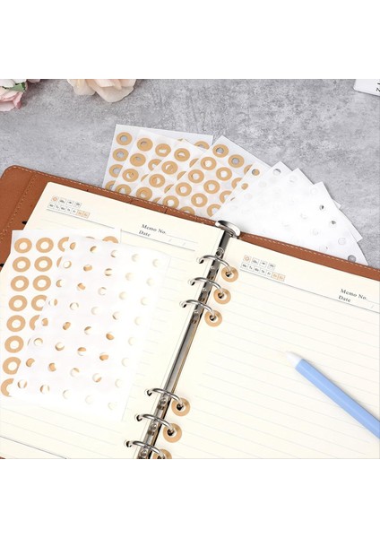 800 Adet Kağıt Delik Takviyesi, 1/4 Inç (Kraft ve Şeffaf) (Yurt Dışından) fiyatları