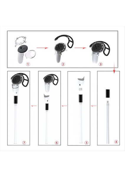 Meta Quest 3 Için Vr Golf Sopası Sapı Eklentisi (Yurt Dışından)