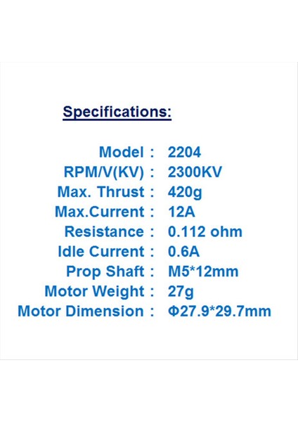 MT2204 2206 2300KV Fırçasız Motor Cw Ccw Rc Fpv Iha'lar Için Qav 180 A (Yurt Dışından) indirimleri