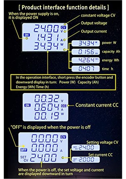 Dc Güç Kaynağı Buck Boost Dönüştürücü Voltaj Regülatörü cc Cv 0.6-36V (Yurt Dışından) fiyatları
