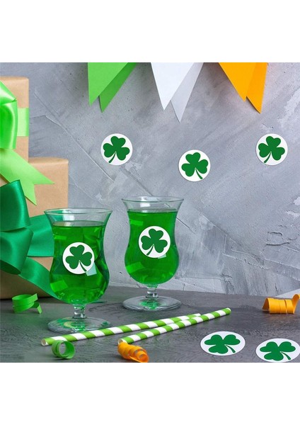 500 Parça Patrick Günü Çıkartmaları Yonca Rulo Çıkartmaları 1-1/2 Inç (Yurt Dışından) modelleri