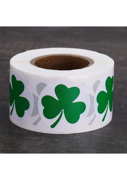 500 Parça Patrick Günü Çıkartmaları Yonca Rulo Çıkartmaları 1-1/2 Inç (Yurt Dışından) fırsatları