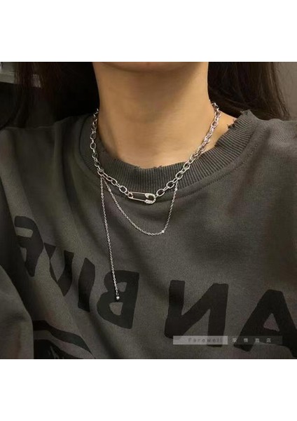 Yeni Perçin Metal Deri Yaka Crockpunk Aşk Kız Kültür Niş Kolye (Yurt Dışından)