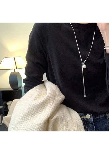 Yeni Retro Bohem Kolye Hong Kong Tadı Seramik Kolye Kolye Kadın Yeni Etnik Kolye Uzun Bölüm (Yurt Dışından)