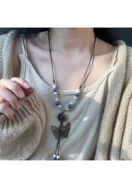 Yeni Ekleme Japonya ve Güney Kore Kolye Tasarım Duygusu Gelişmiş Hafif Lüks Niş Zinciri, Kadın Kolye (Yurt Dışından)