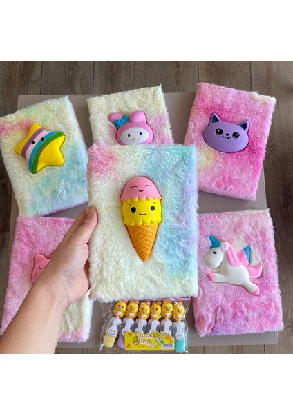 Tüylü Defter Sukuşi- yumuş defter-Çizgili defter