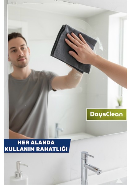 3'lü Mikrofiber Temizlik Bezi | Mutfak Cam Araba Temizlik Bezi | 40X60 | Leke ve Koku Yapmaz modelleri