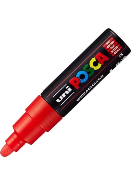 ball Posca (4.5-5.5) Su Bazlı Poster Markörü Kırmızı (Uni-Pc-7m)