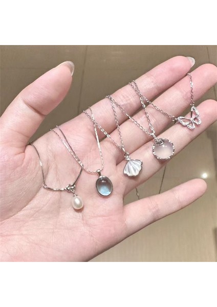 Yeni Kolye Niş Tasarım Birinci Sınıf Mizaç Duygusu Basit Zinciri Çok Yönlü Basit Hafif Lüks Kolye (Yurt Dışından)