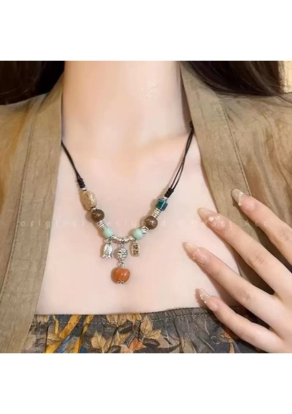 Yeni Ekleme Japonya ve Güney Kore Kolye Tasarım Duygusu Gelişmiş Hafif Lüks Niş Zinciri, Kadın Kolye (Yurt Dışından)