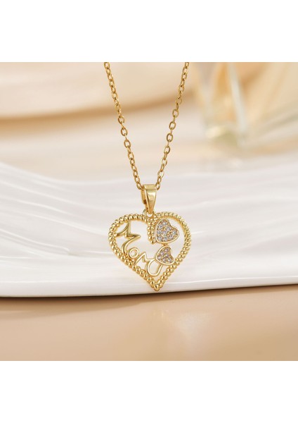 Yeni Titanyum Çelik Premium Niş Tasarım Kolye Duygusu Gelgit Modası Basit Mizaç Rengini Kaybetmez Zinciri (Yurt Dışından)