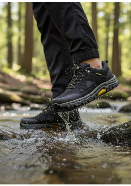 Erkek Tracking Kısa Outdoor Siyah Sarı modelleri