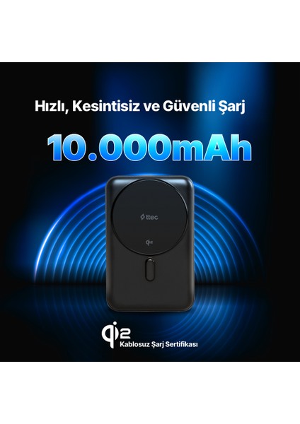Recharger Pro M 10.000MAH Qi2/magsafe Özellikli 15W Iphone/android Stantlı Kablosuz 2BB227