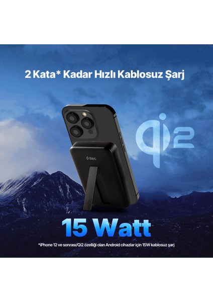 Recharger Pro M 10.000MAH Qi2/magsafe Özellikli 15W Iphone/android Stantlı Kablosuz 2BB227