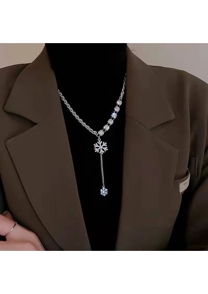 Yeni Kolye Niş Tasarım Birinci Sınıf Mizaç Duygusu Basit Zinciri Çok Yönlü Basit Hafif Lüks Kolye (Yurt Dışından)