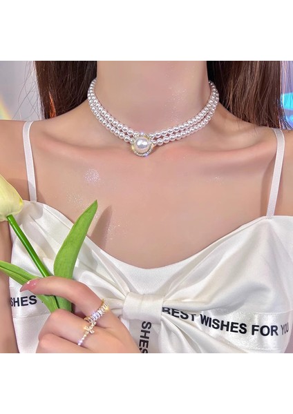 Yeni Kolye Niş Tasarım Birinci Sınıf Mizaç Duygusu Basit Zinciri Çok Yönlü Basit Hafif Lüks Kolye (Yurt Dışından)