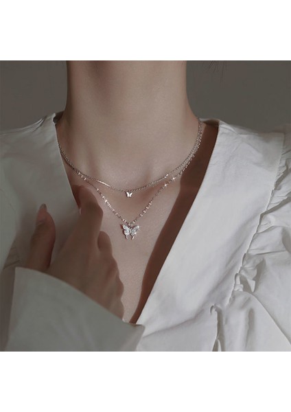 Yeni Kolye Niş Tasarım Birinci Sınıf Mizaç Duygusu Basit Zinciri Çok Yönlü Basit Hafif Lüks Kolye (Yurt Dışından)