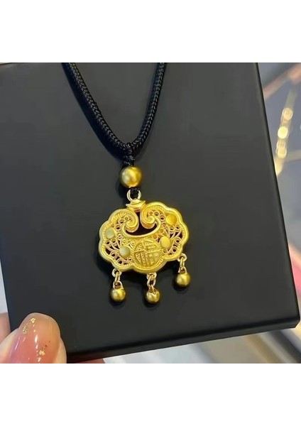 Yeni Çin Zen Uzun Bronz Tüy Kolye Vintage Bohem Etnik Tarzı Çift Jumper Giyim Uzun Aksesuarlar (Yurt Dışından)