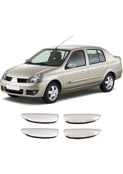 Renault Clio 4 Symbol Uyumlu 2013 Ve Üzeri Krom Kapı Kolu 4 Kapı Paslanmaz Çelik fiyatları