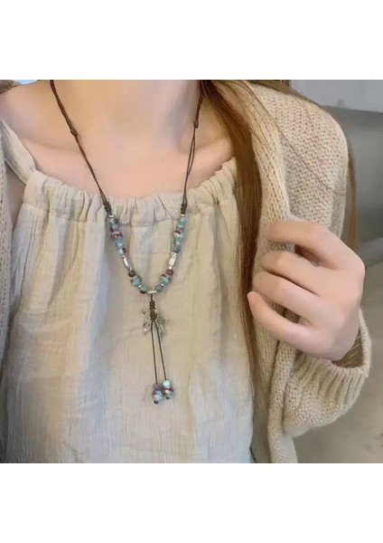 Yeni Ekleme Japonya ve Güney Kore Kolye Tasarım Duygusu Gelişmiş Hafif Lüks Niş Zinciri, Kadın Kolye (Yurt Dışından)