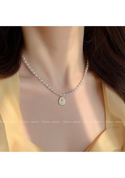 Yeni Kolye Niş Tasarım Birinci Sınıf Mizaç Duygusu Basit Zinciri Çok Yönlü Basit Hafif Lüks Kolye (Yurt Dışından)