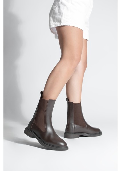 Kadın Troklu Çift Lastikli Günlük Bot Yuvin Kahve fiyatları