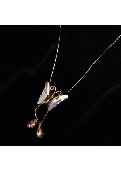 Yeni Çin Zen Uzun Bronz Tüy Kolye Vintage Bohem Etnik Tarzı Çift Jumper Giyim Uzun Aksesuarlar (Yurt Dışından)