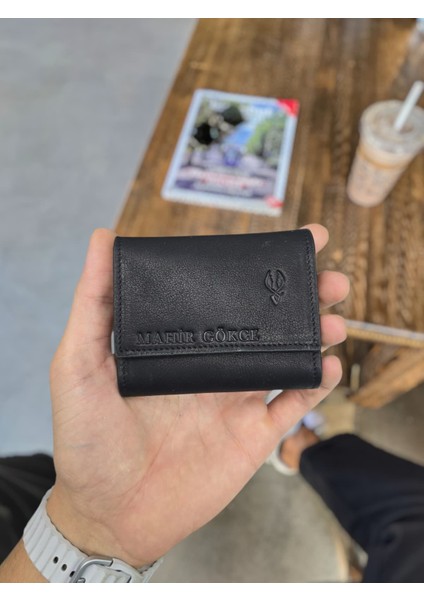 Visso 660 Deri Isme Özel Güçlü Mıknatıs Kilitli Akordeon Yelpaze Kartlık Cüzdan Erkek Kadın Çanta Kişiye Özel fırsatları