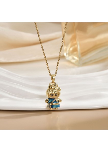 Yeni Avrupa ve Amerika Birleşik Devletleri Karikatür Sevimli Dikiş Yağ Damlası Zirkonya Kolye Kolye Dıy Takı Aksesuarları (Yurt Dışından)