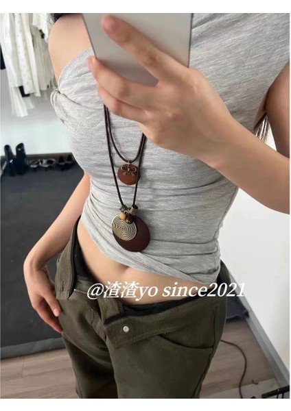 Yeni Geometrik Niş Kolye Yüksek Tasarım Moda Ins Mizaç Kolye Aksesuarları (Yurt Dışından)