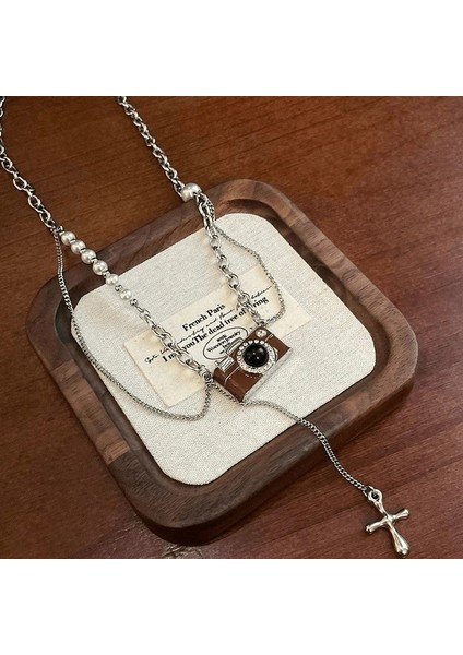 Yeni Kolye Niş Tasarım Birinci Sınıf Mizaç Duygusu Basit Zinciri Çok Yönlü Basit Hafif Lüks Kolye (Yurt Dışından)