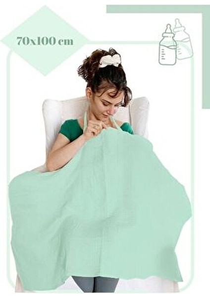 4 Katlı Müslin Bebek Emzirme Seti %100 Pamuk Emzirme Yastığı ve Klipsi ile 3 Parça fırsatları