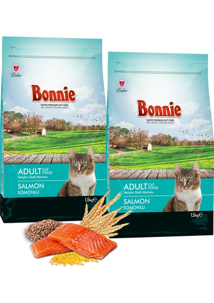 Somonlu Kedi Maması 1,5 kg x 2