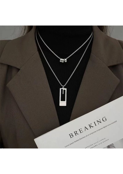 Yeni Geometrik Niş Kolye Yüksek Tasarım Moda Ins Mizaç Kolye Aksesuarları (Yurt Dışından)