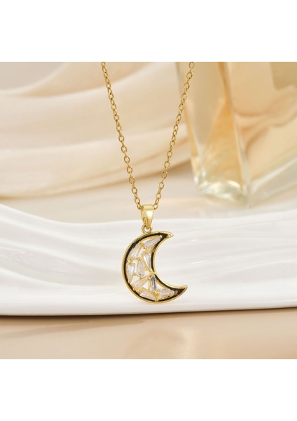 Yeni Kıdemli Işık Duygusu Lüks Titanyum Çelik Kolye Kadın Niş Tasarım Baharatlı Kız Inci Zinciri Moda Yüz Aksesuarları ile (Yurt Dışından)