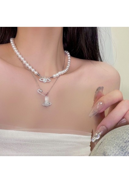 Yeni Perçin Metal Deri Yaka Crockpunk Aşk Kız Kültür Niş Kolye (Yurt Dışından)