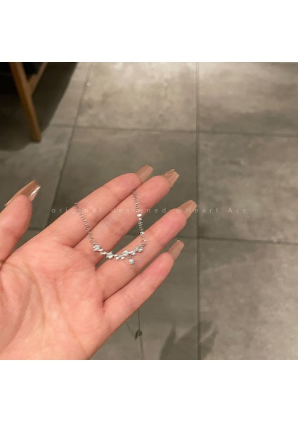 Yeni Ekleme Japonya ve Güney Kore Kolye Tasarım Duygusu Gelişmiş Hafif Lüks Niş Zinciri, Kadın Kolye (Yurt Dışından)