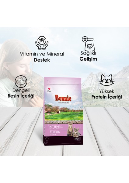 Tavuklu Yavru Kedi Maması 1,5 kg x 3 modelleri