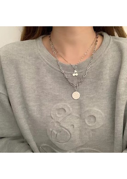 Yeni Kolye Kadın Niş Aksesuarları Baharatlı Kız Tatlı Serin Zinciri Kazak Kazak Zinciri Yüz Üst Düzey Süslemeler Duygusu ile (Yurt Dışından)